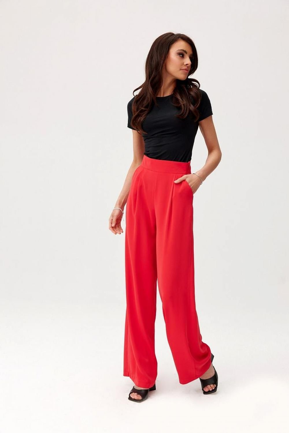 Chic Wide Leg Tailored Pants Roco Fashion