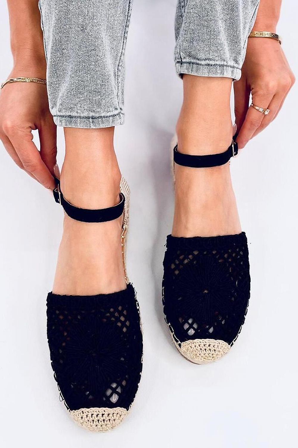 Delicate Openwork Espadrilles Inello