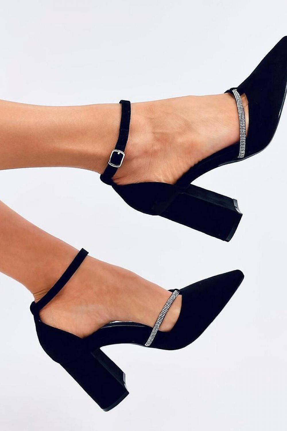 Elegant Suede Block Heel Pumps Inello