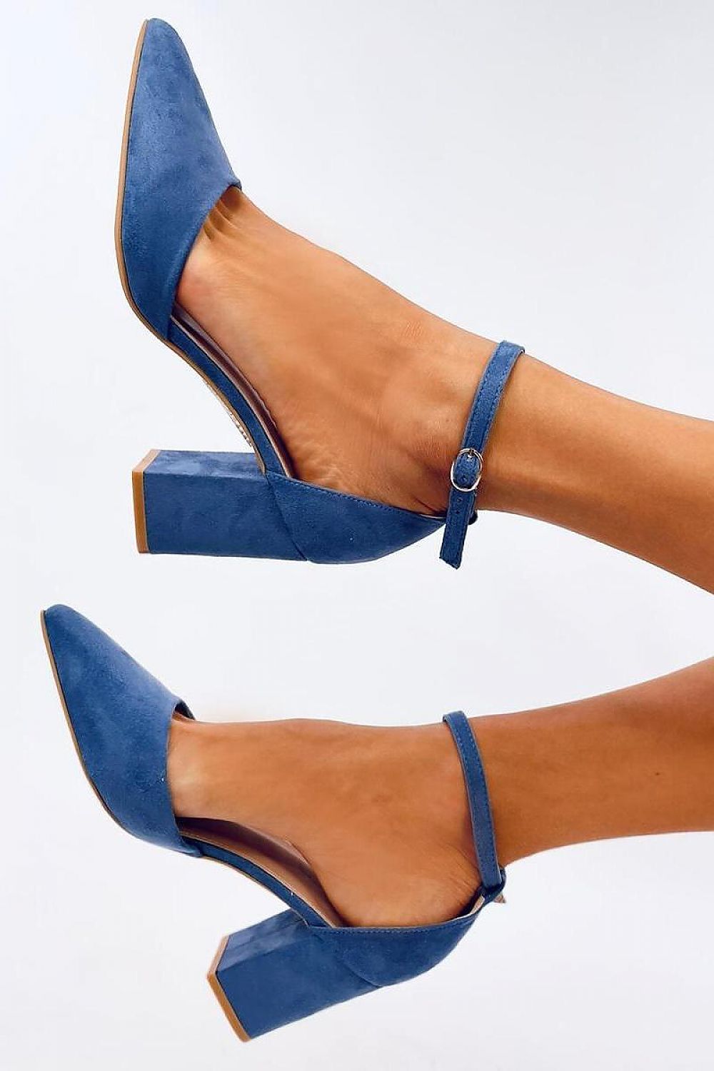 Elegant Suede Block Heel Pumps Inello