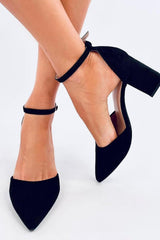 Elegant Suede Block Heel Pumps Inello