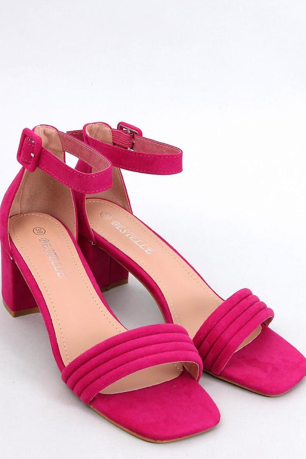 Charming Suede Heel Sandals Inello