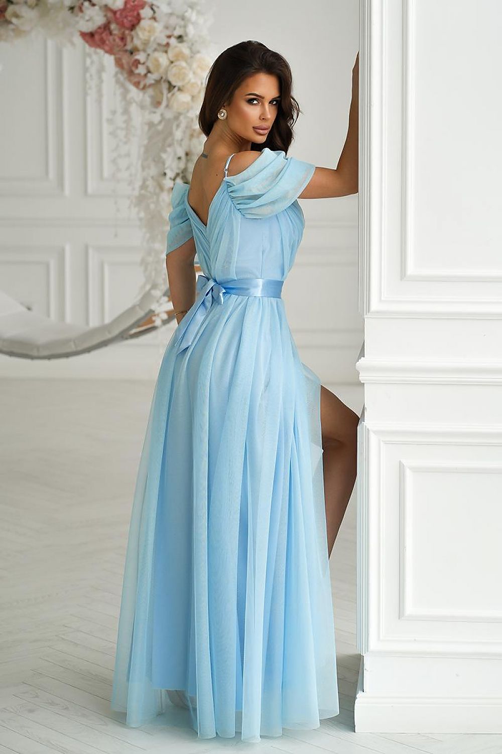 Elegant Long Dress Bicotone