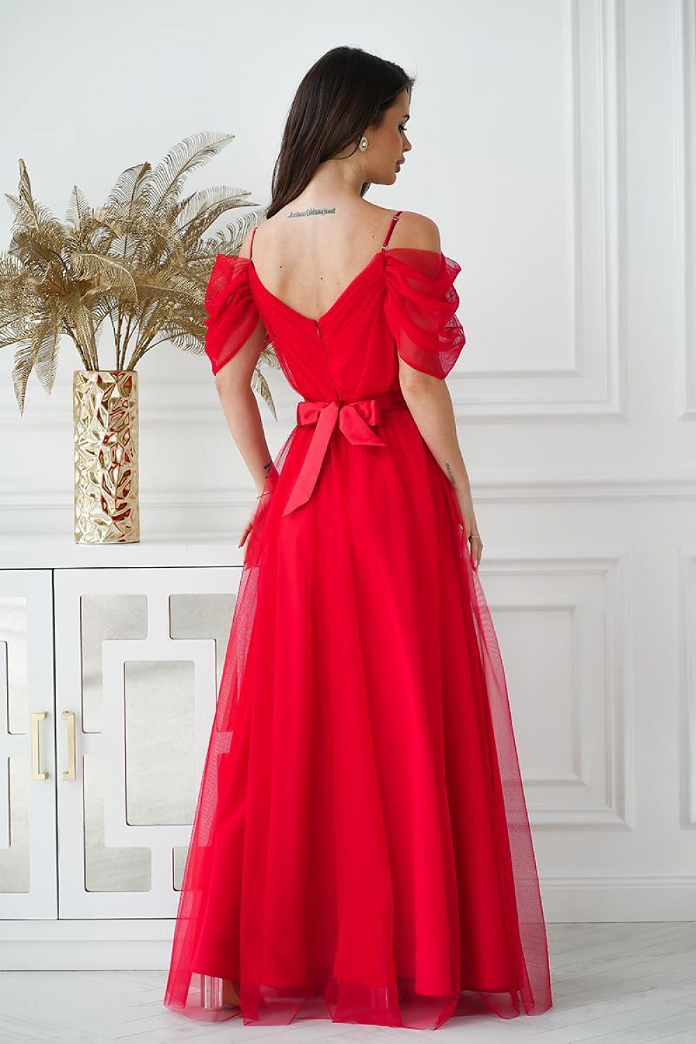 Elegant Long Dress Bicotone