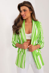 Casual Striped Blazer Italy Moda