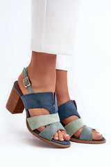 Eco-Suede Adjustable Strap Heel Sandals Step in Style