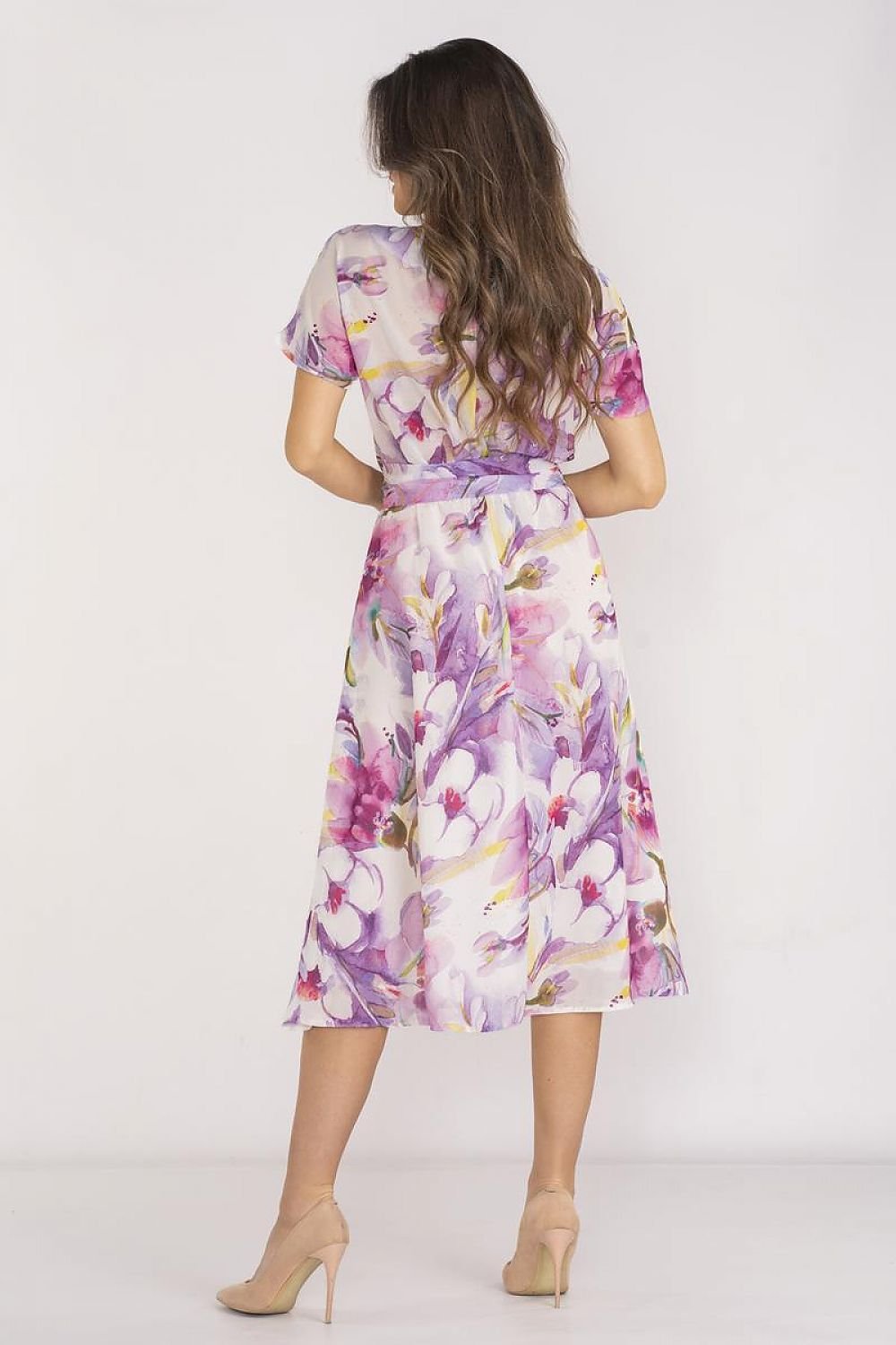 Flared Chiffon Dress Awama