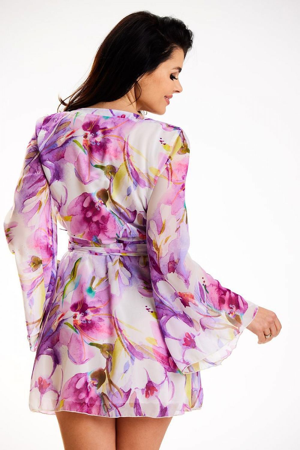 Chiffon Kimono Dress Awama