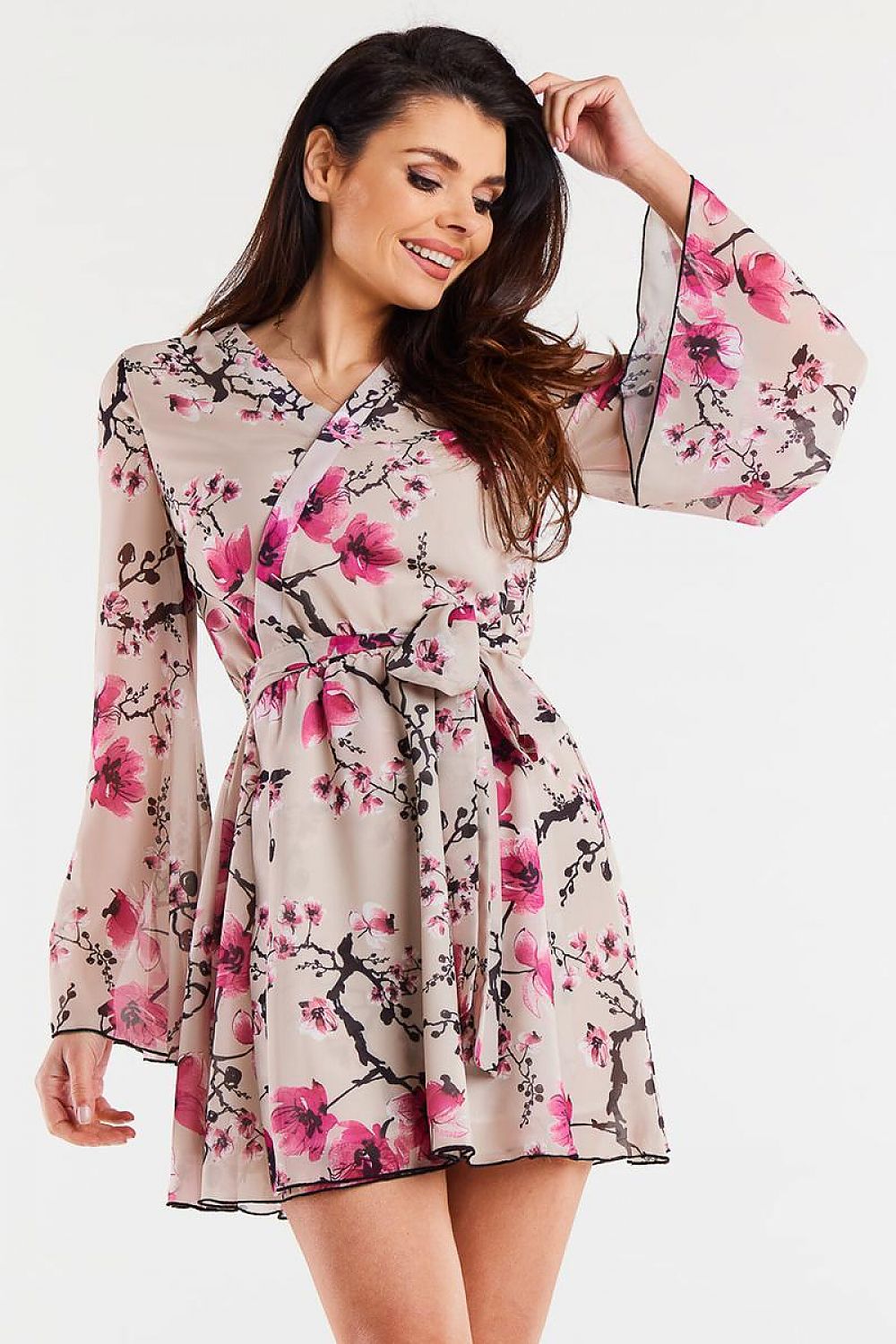 Chiffon Kimono Dress Awama