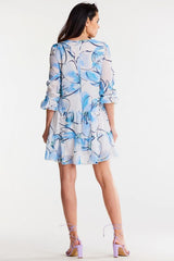 Loose Chiffon Ruffle Dress Awama