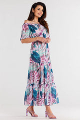 Elegant Long Chiffon Dress Awama