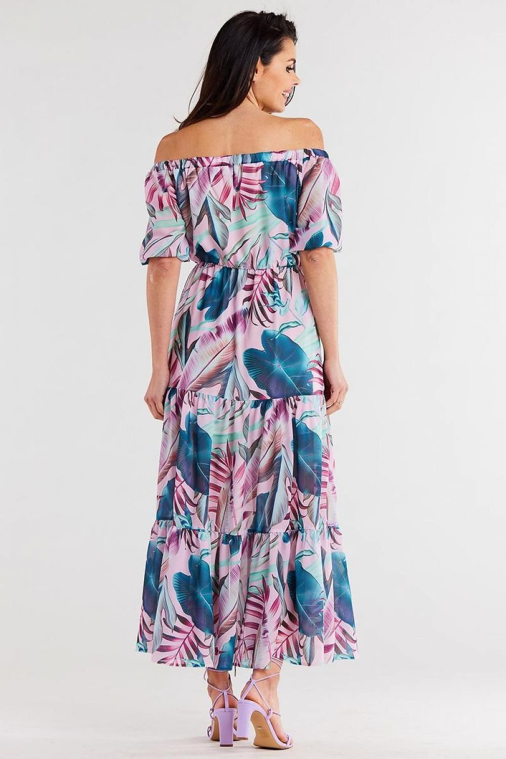 Elegant Long Chiffon Dress Awama