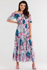 Elegant Long Chiffon Dress Awama