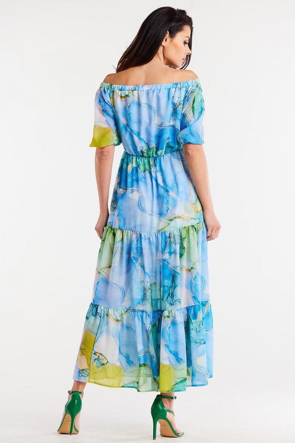 Elegant Long Chiffon Dress Awama