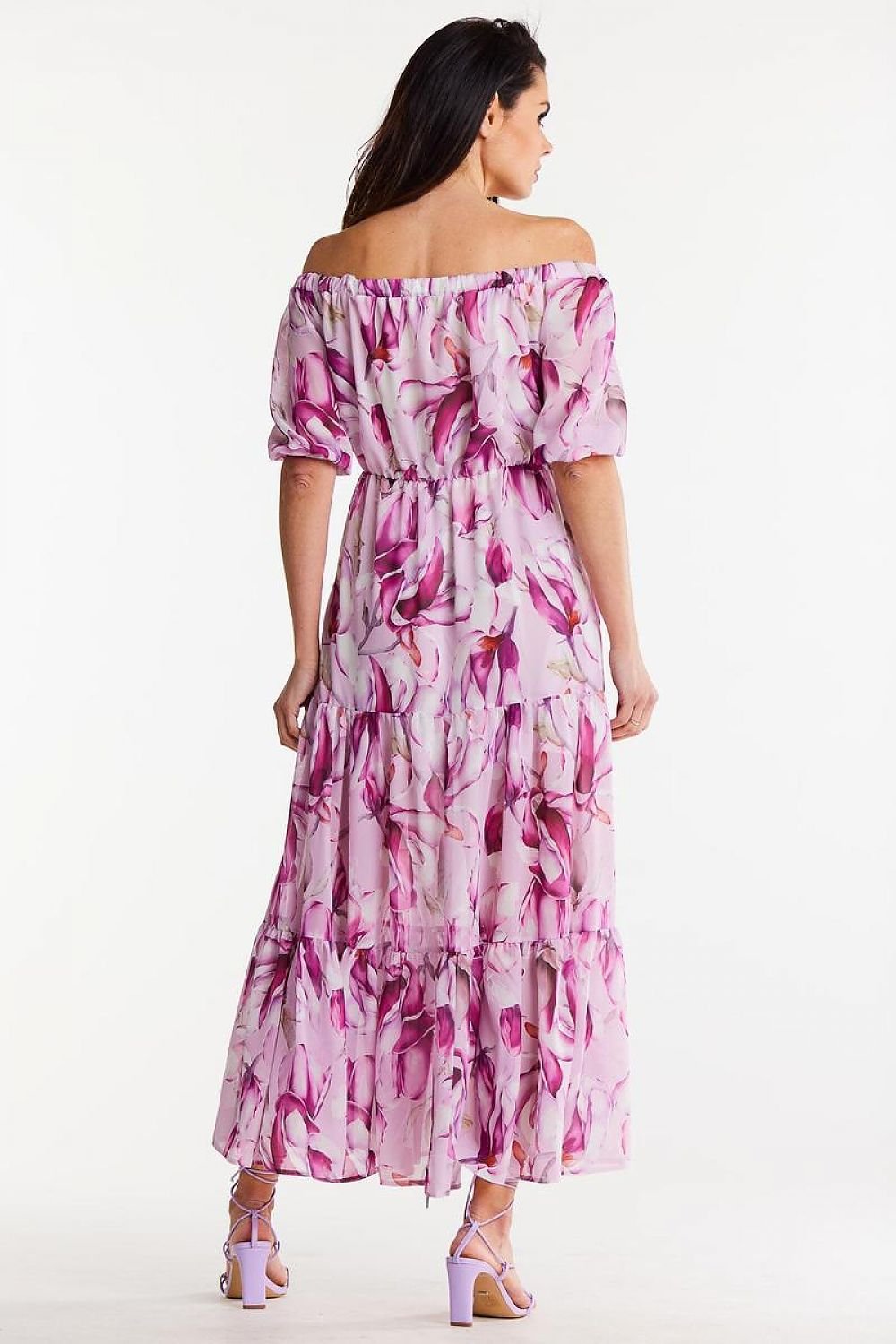 Elegant Long Chiffon Dress Awama