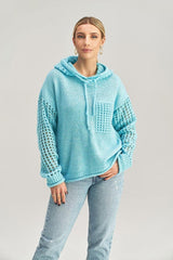 Fashionable Long-Sleeved Hooded Sweater Figl