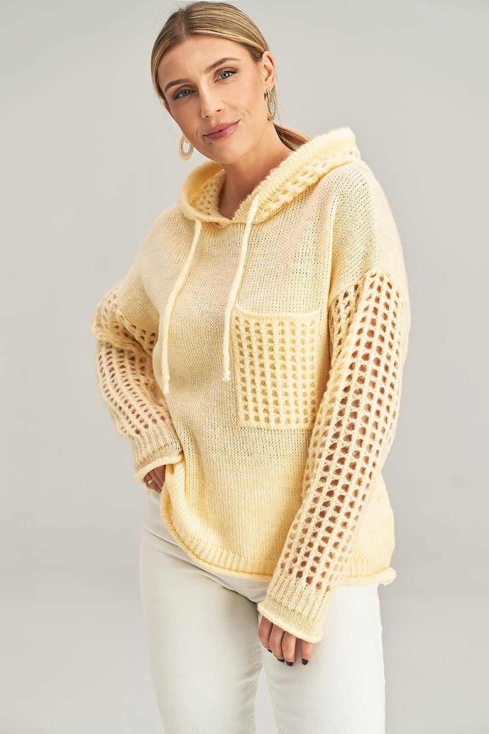 Fashionable Long-Sleeved Hooded Sweater Figl