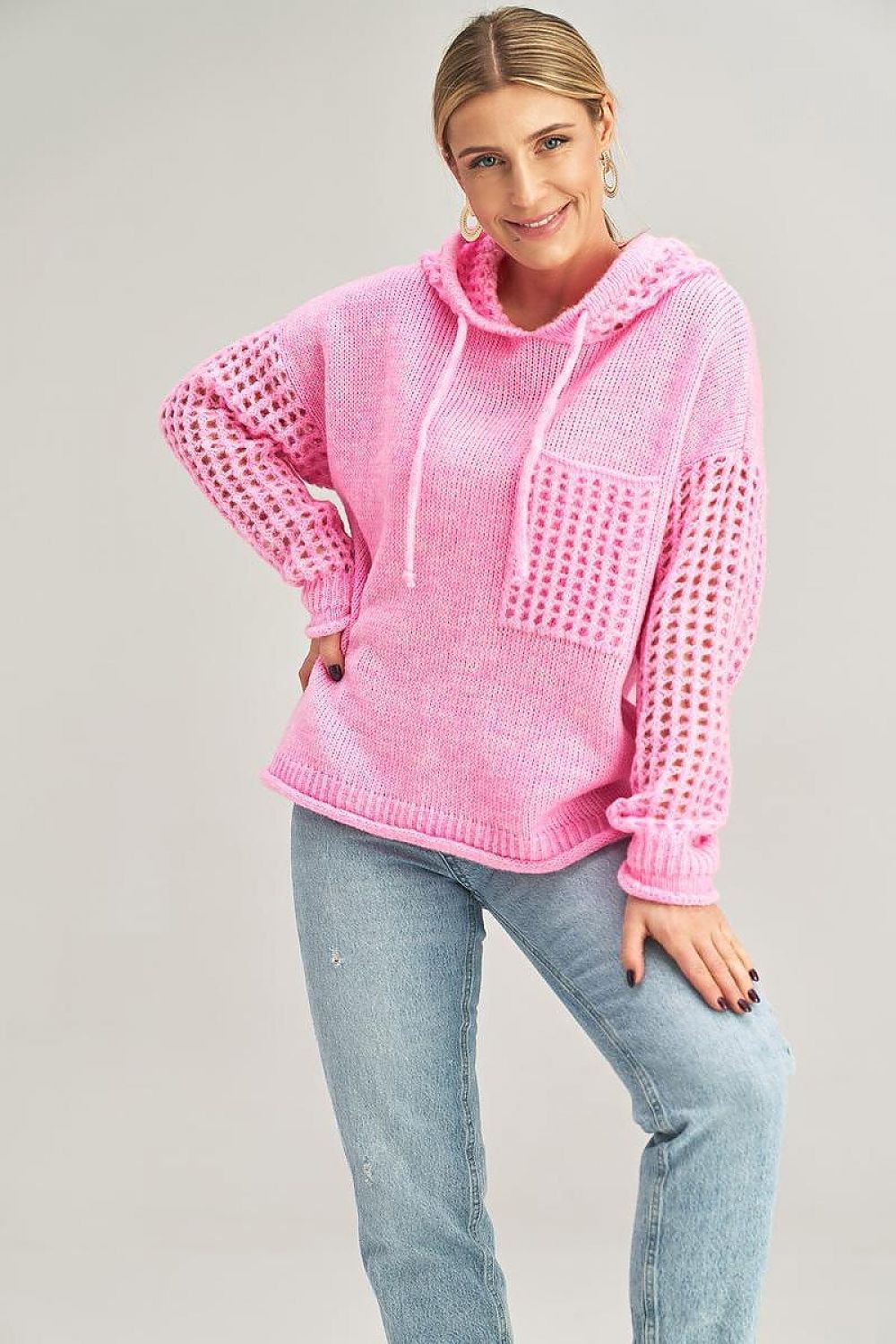 Fashionable Long-Sleeved Hooded Sweater Figl