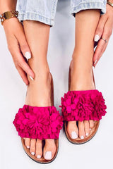 Floral Suede Slides Inello