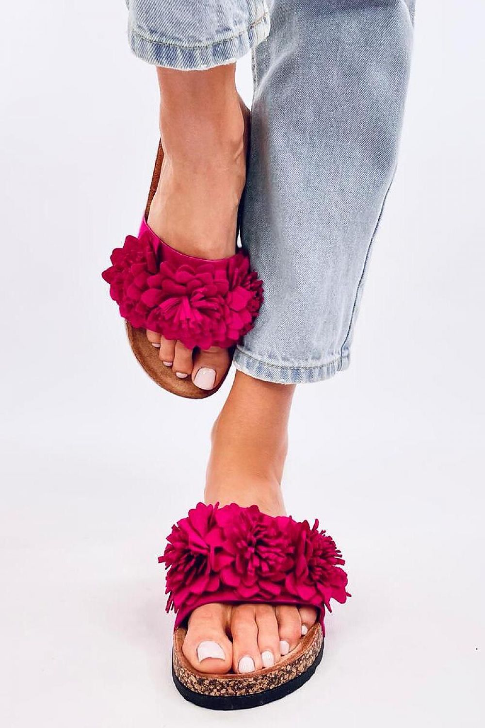 Floral Suede Slides Inello