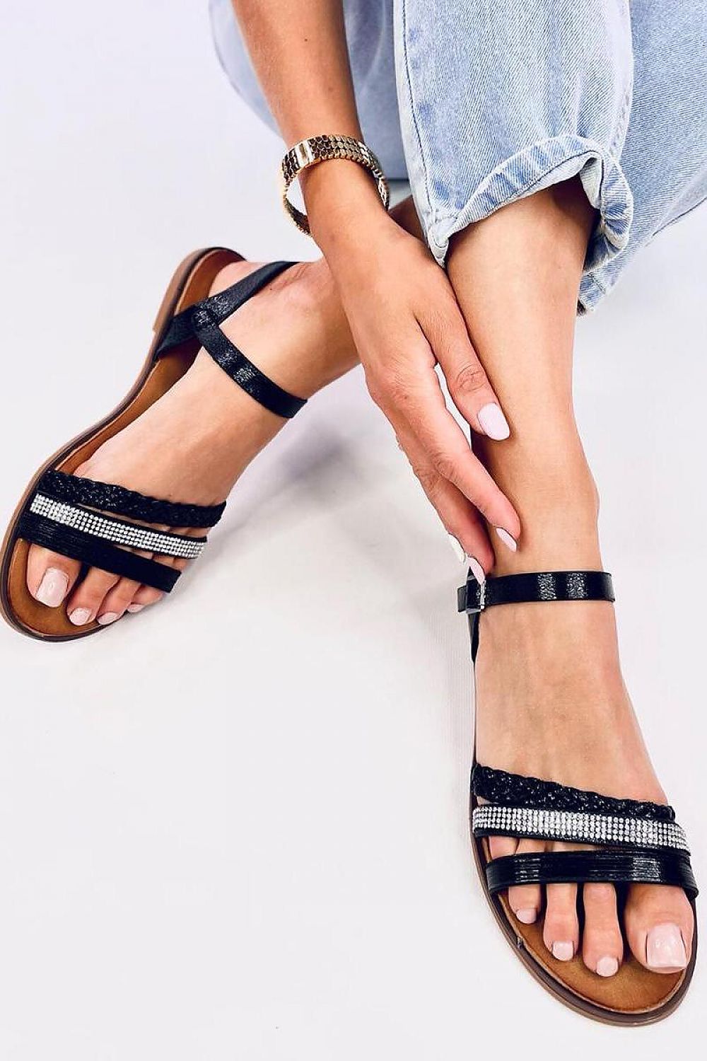 Metallic Shiny Women's Sandals Inello