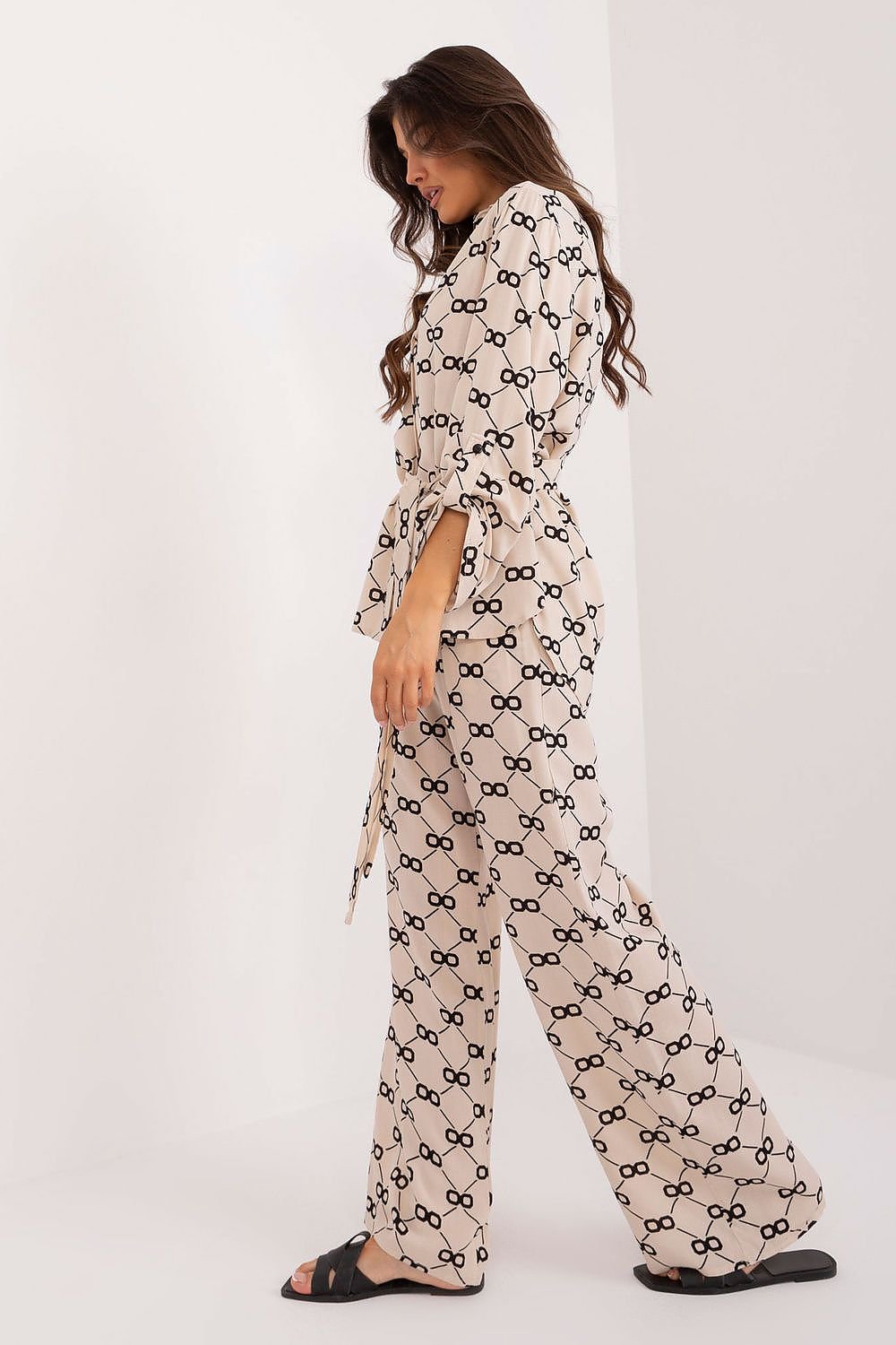 Elegant Summer Shirt And Trousers Set Lakerta