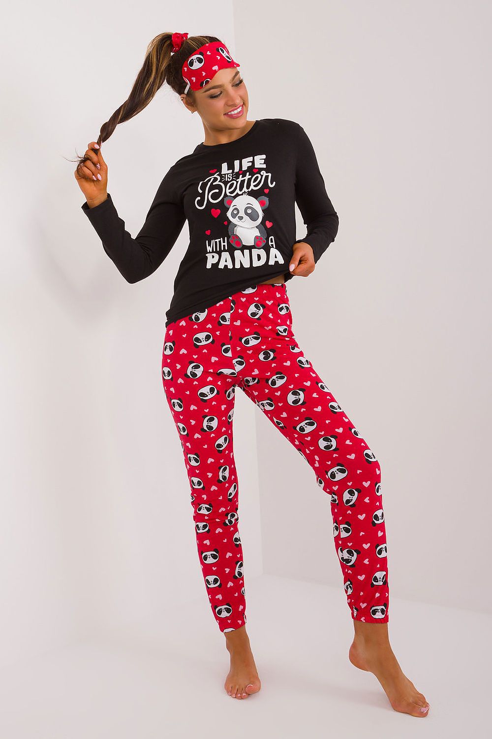 Elegant Pajama Set With Colorful Print Elegant Designs