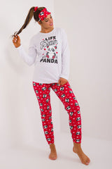 Elegant Pajama Set With Colorful Print Elegant Designs