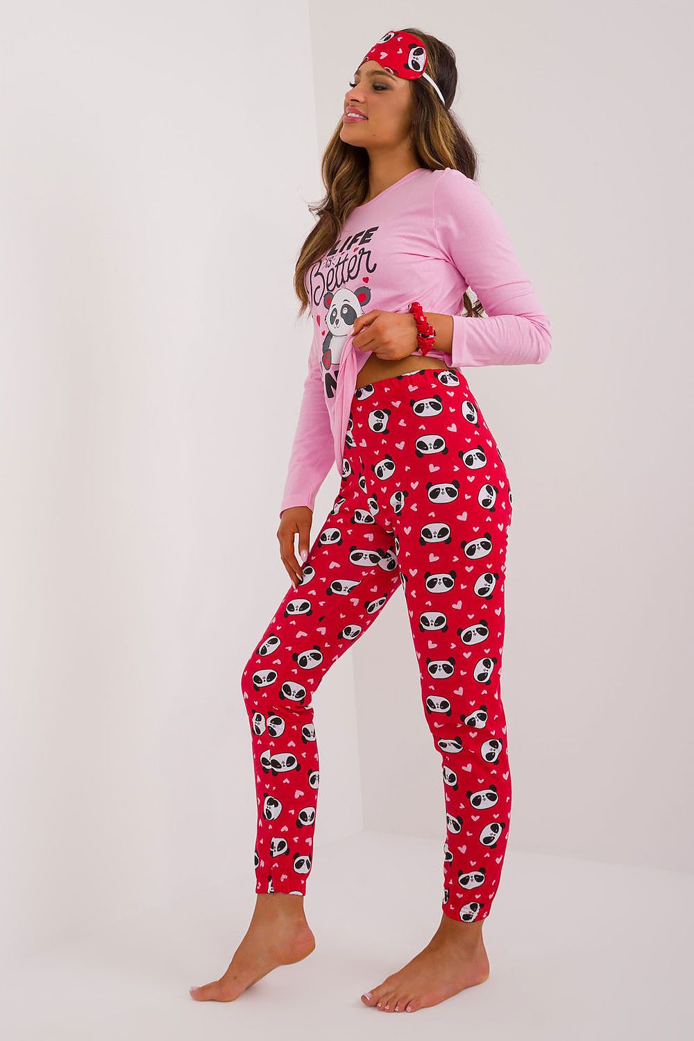 Elegant Pajama Set With Colorful Print Elegant Designs