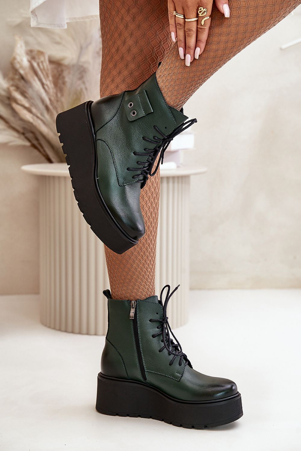 Stylish Suede Platform Boots Buskin