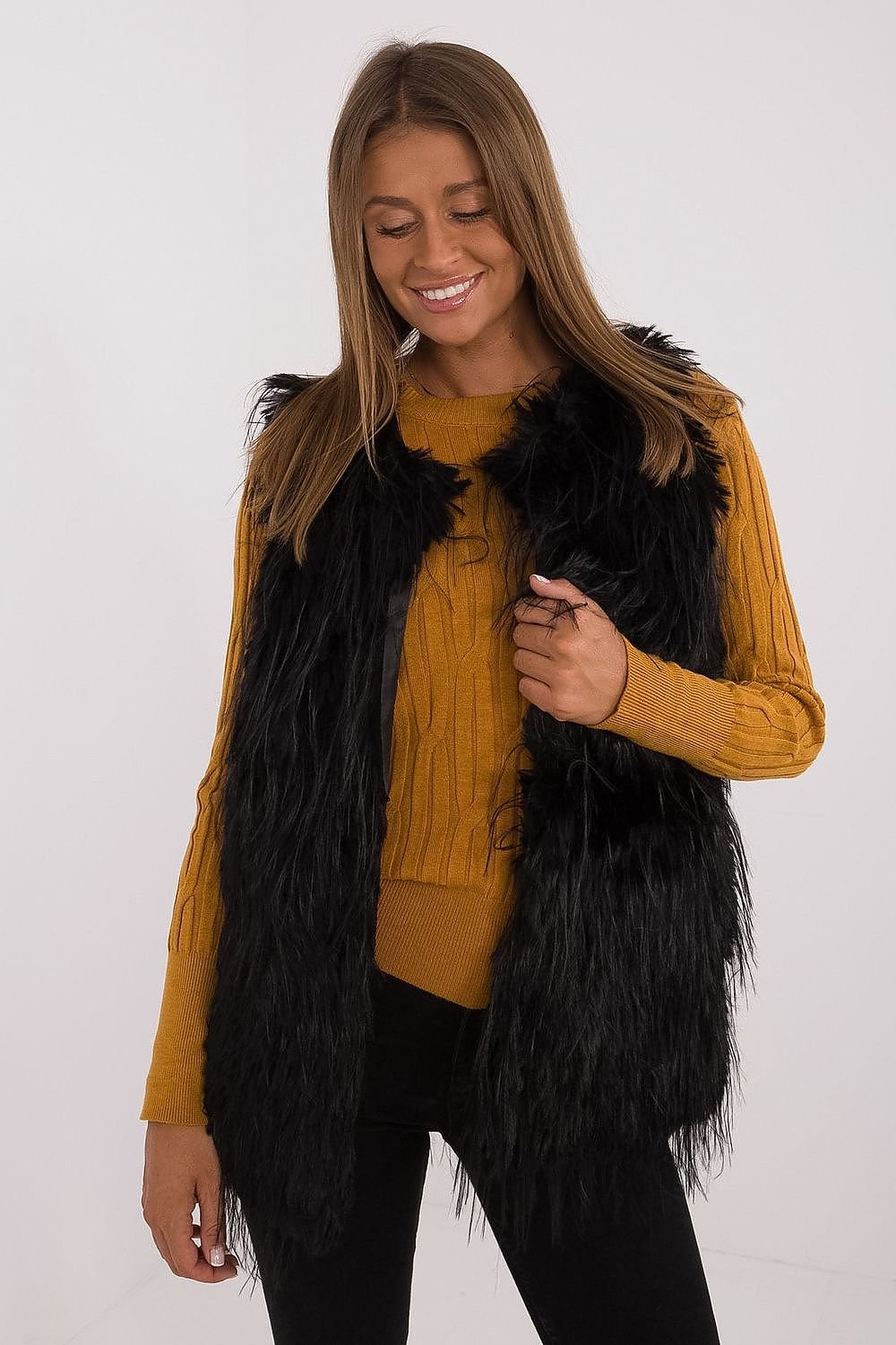 Casual Insulated Fur Vest Elegant