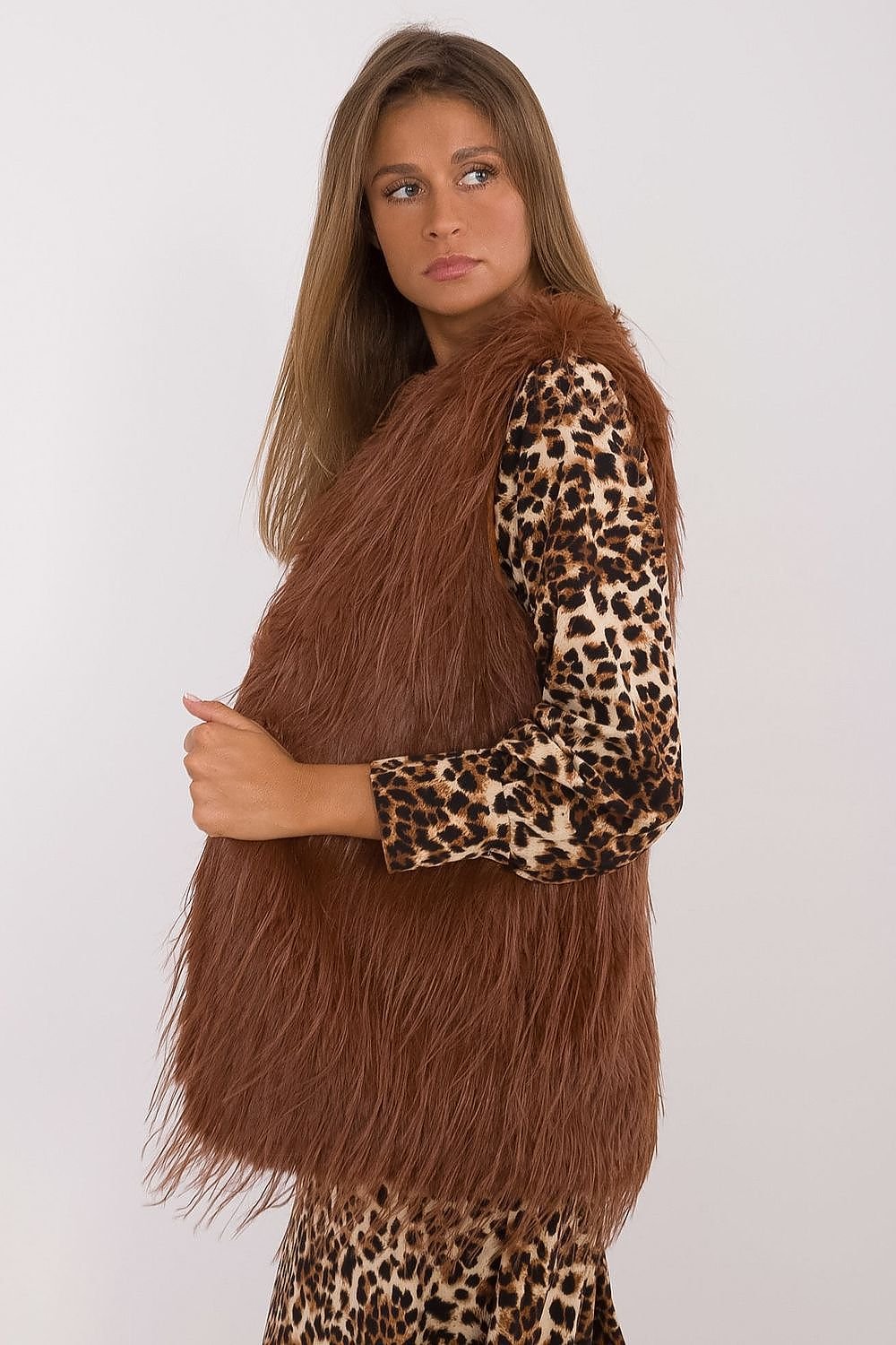 Casual Insulated Fur Vest Elegant