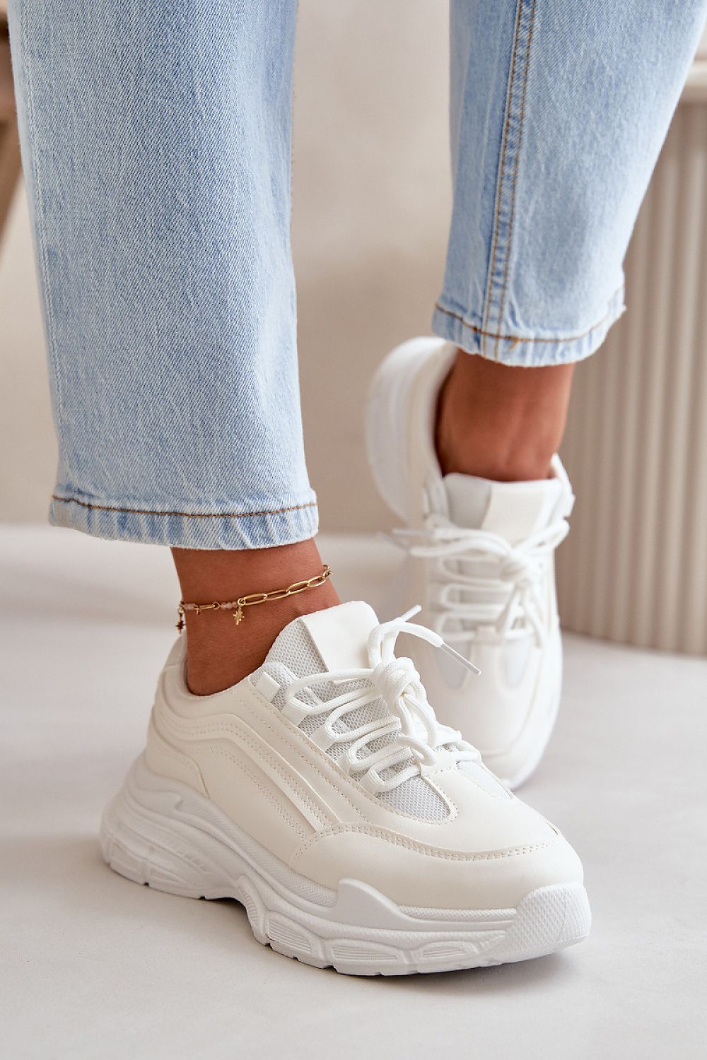 Stylish Eco Leather Women's Sneakers Step In Style