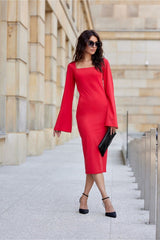 Elegant Midi Daydress Roco Fashion