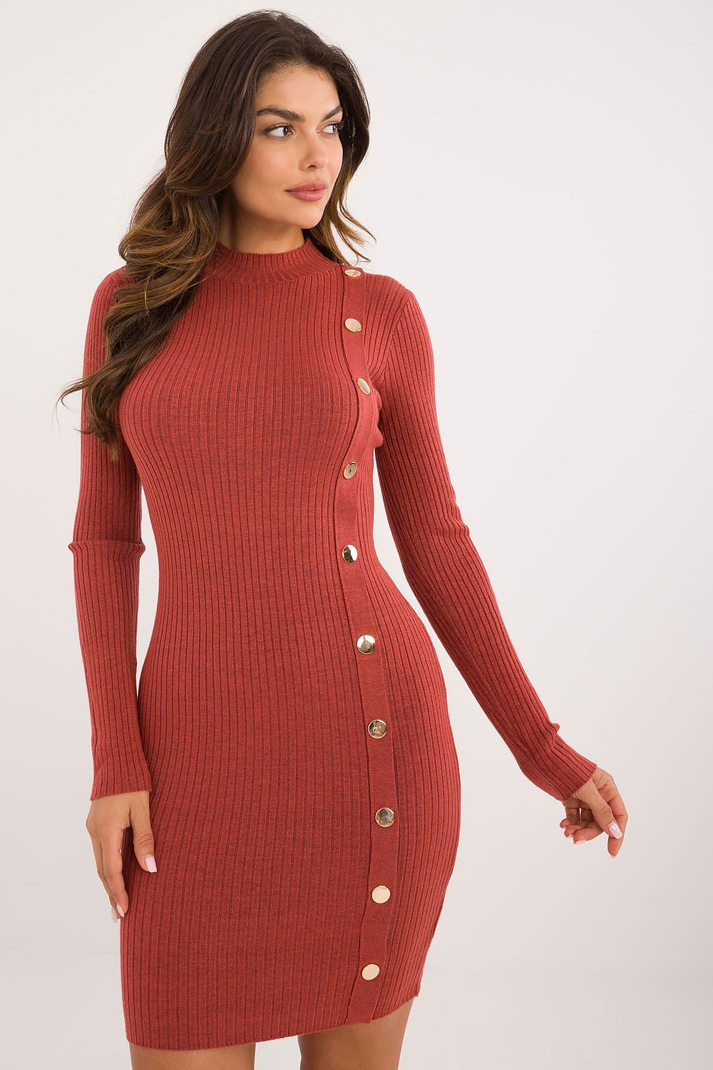 Elegant Knitted Pencil Dress AT