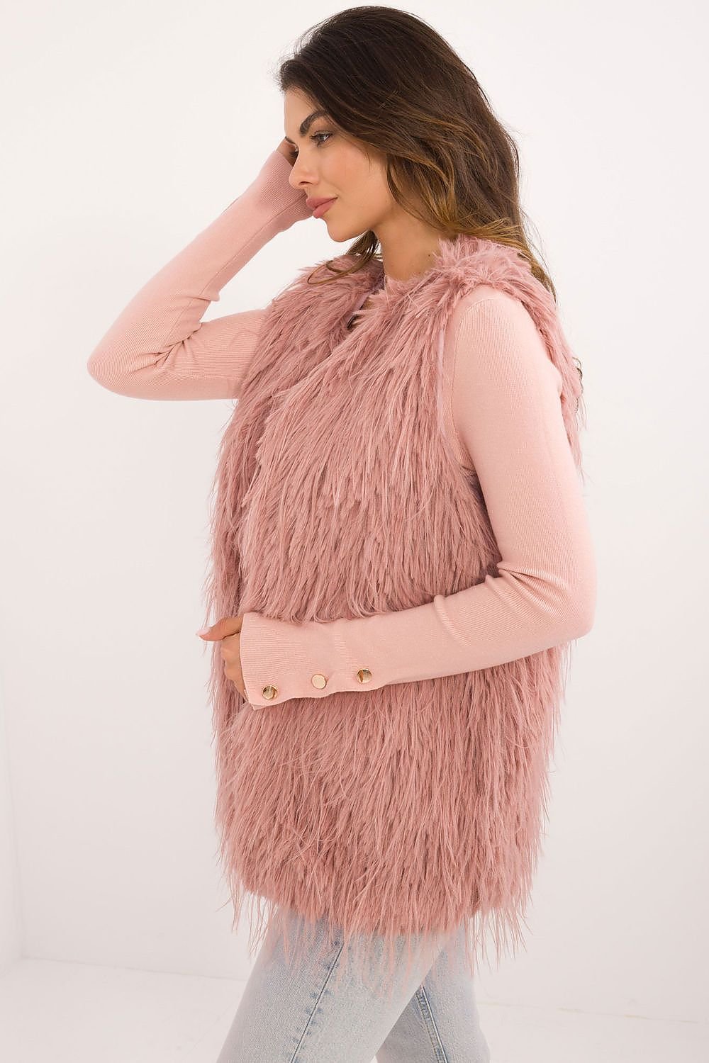 Casual Insulated Fur Vest Elegant