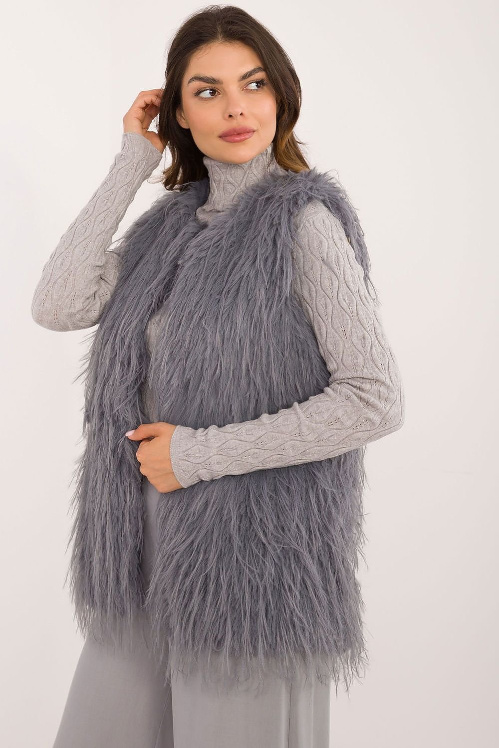 Casual Insulated Fur Vest Elegant