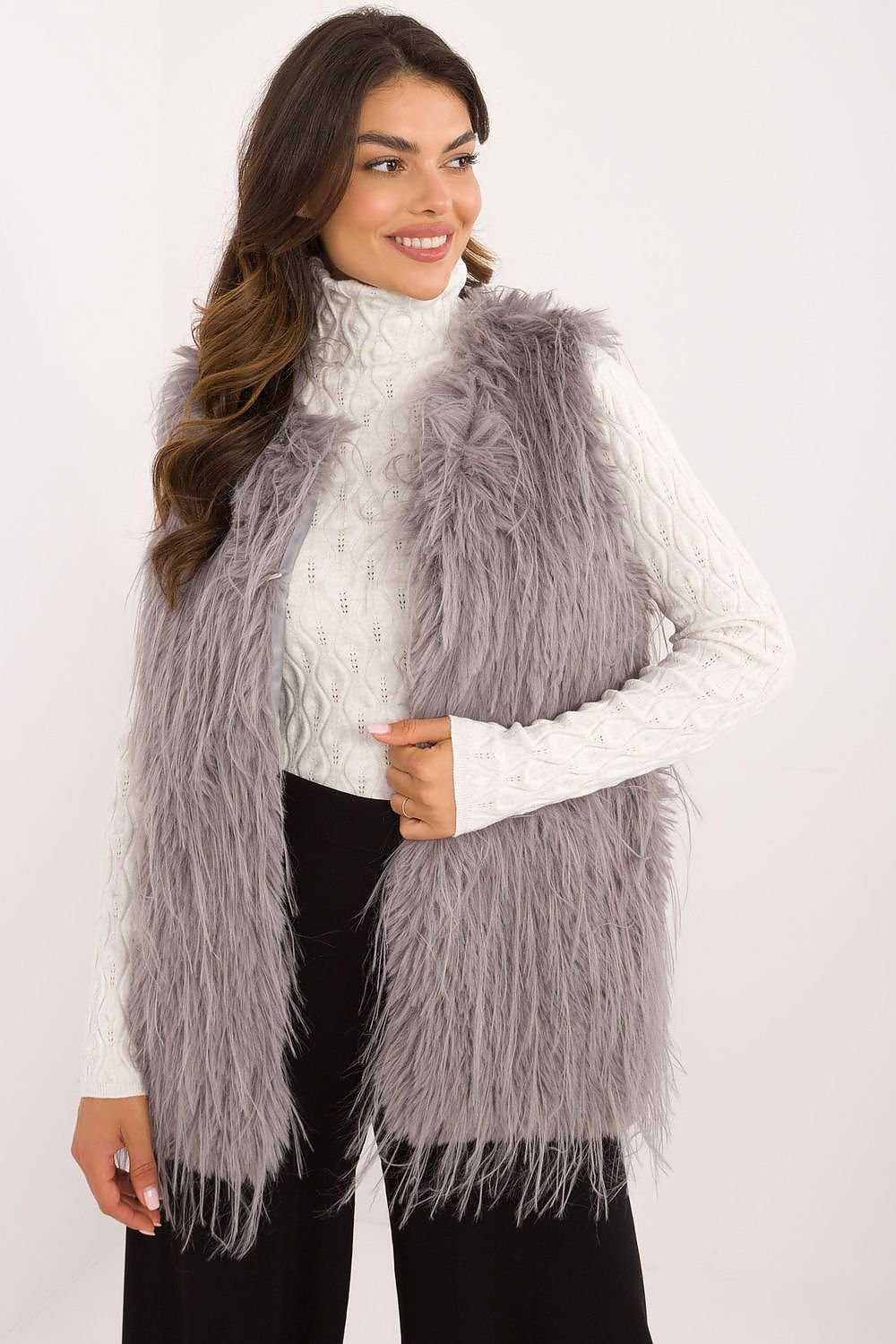 Casual Insulated Fur Vest Elegant