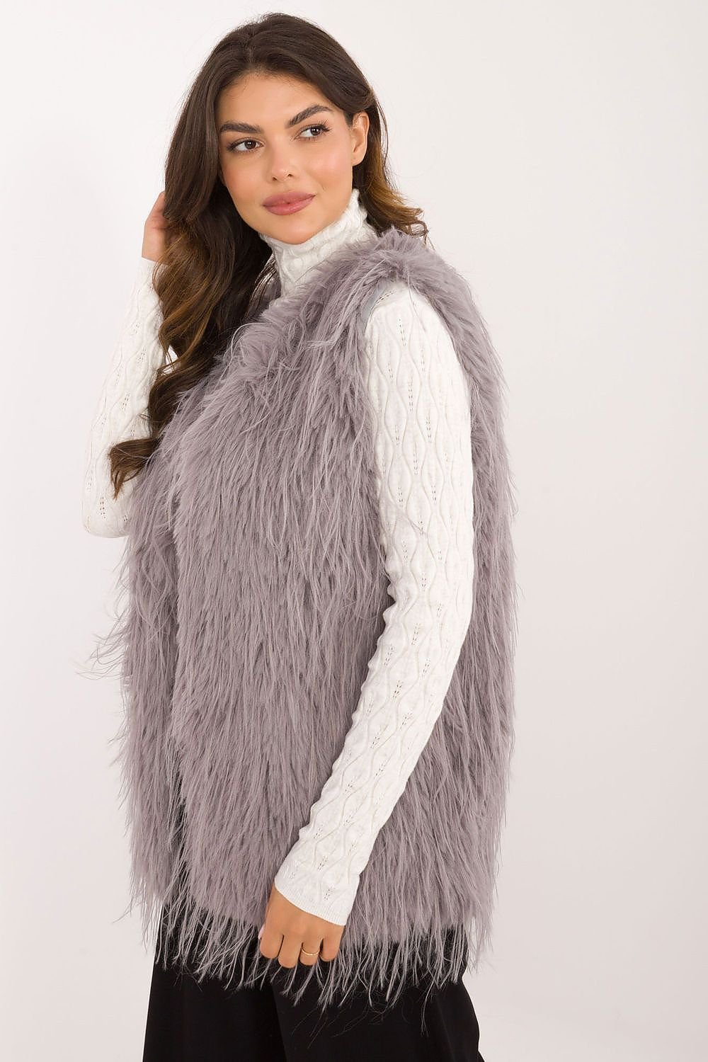 Casual Insulated Fur Vest Elegant