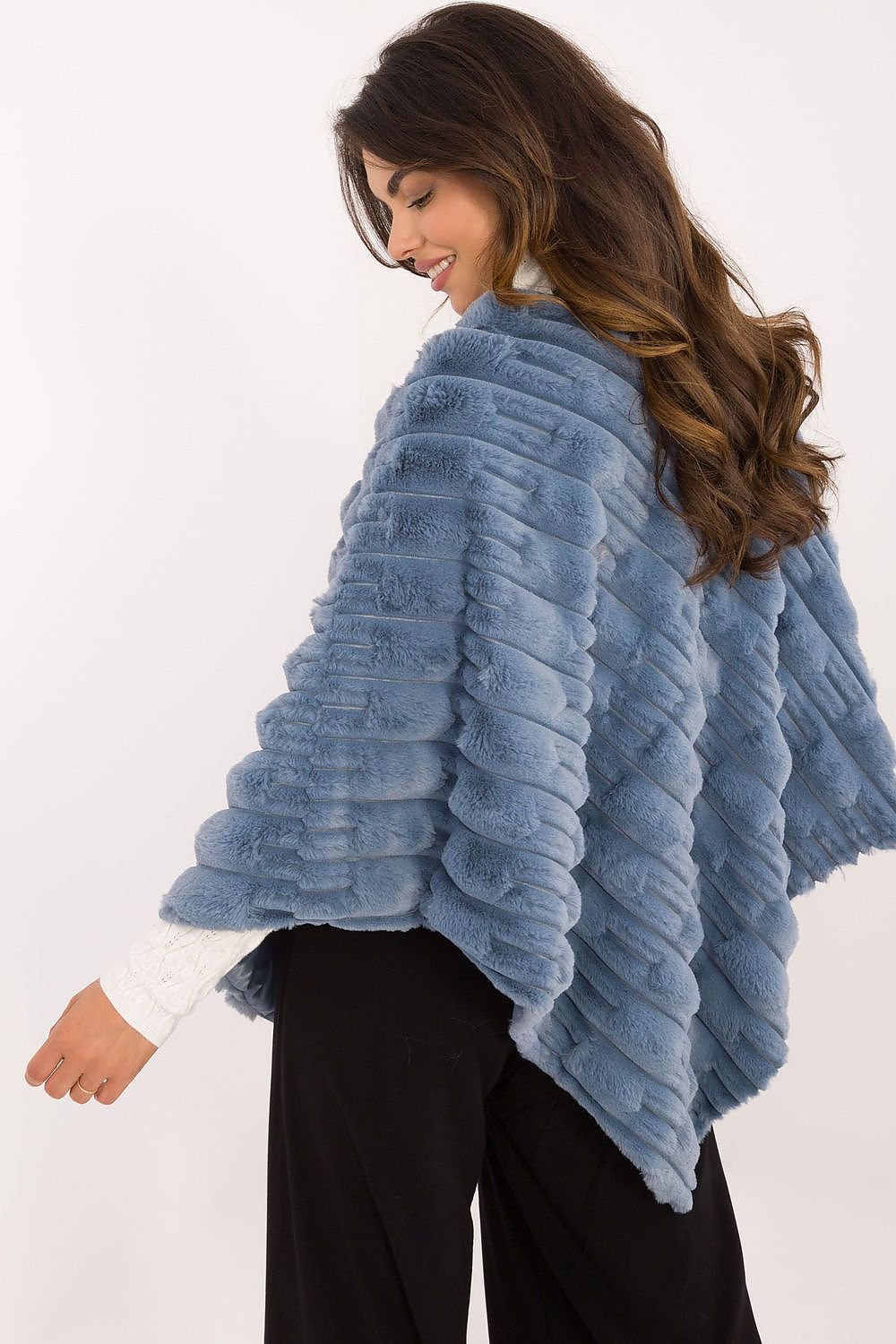 Casual Versatile Textured Poncho AT