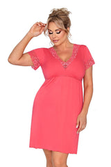 Elegant V-Neck Lace Nightgown Donna