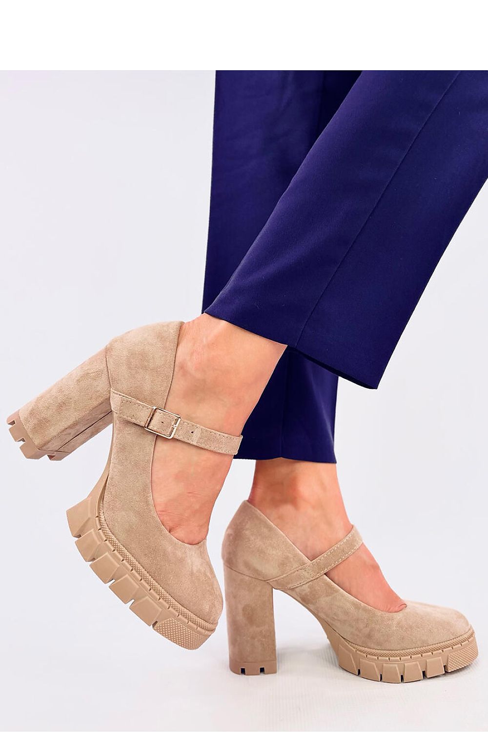 Striking Suede Platform Pumps Inello