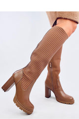 Sleek Rounded Toe Heel Boots Inello