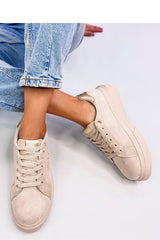 Pastel Heart Embellished Sneakers Inello