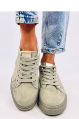 Pastel Heart Embellished Sneakers Inello