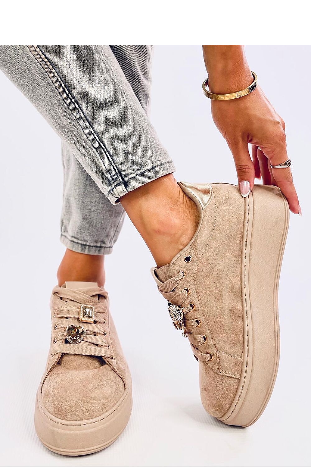 Glamorous Lace-Up Platform Sneakers Inello