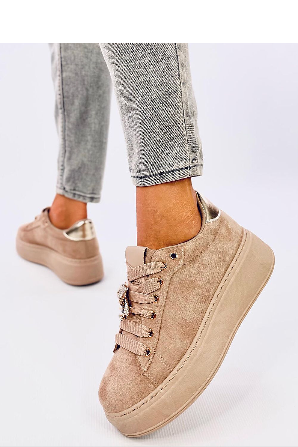 Glamorous Lace-Up Platform Sneakers Inello