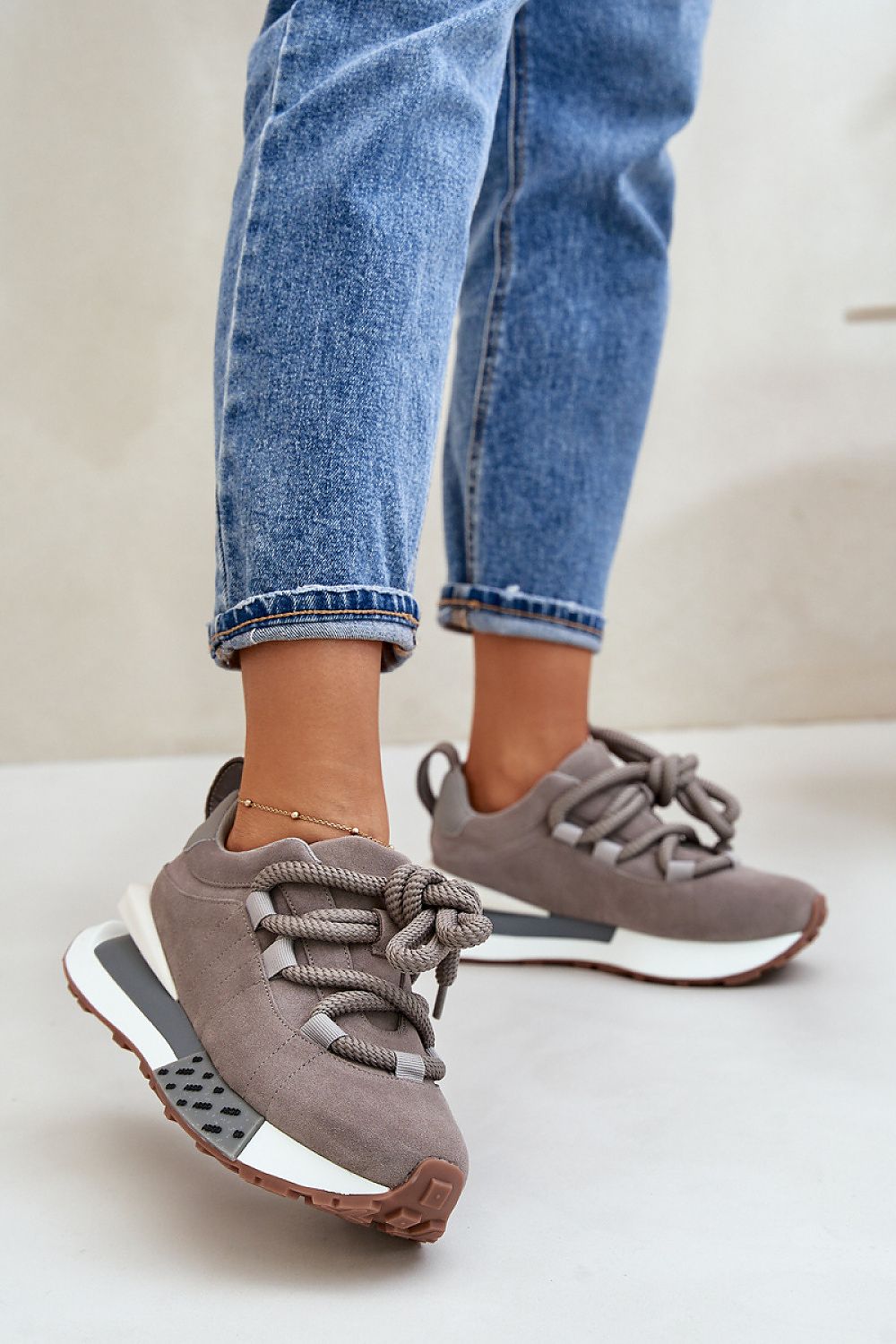 Unique Suede Platform Sneakers Step In Style