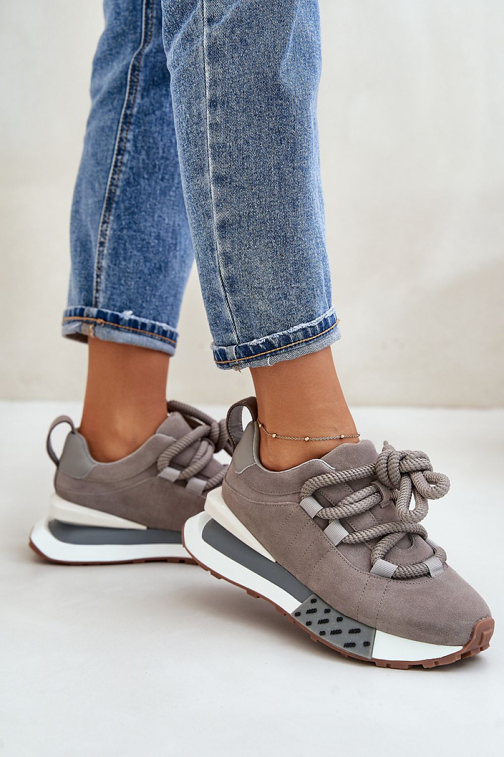 Unique Suede Platform Sneakers Step In Style