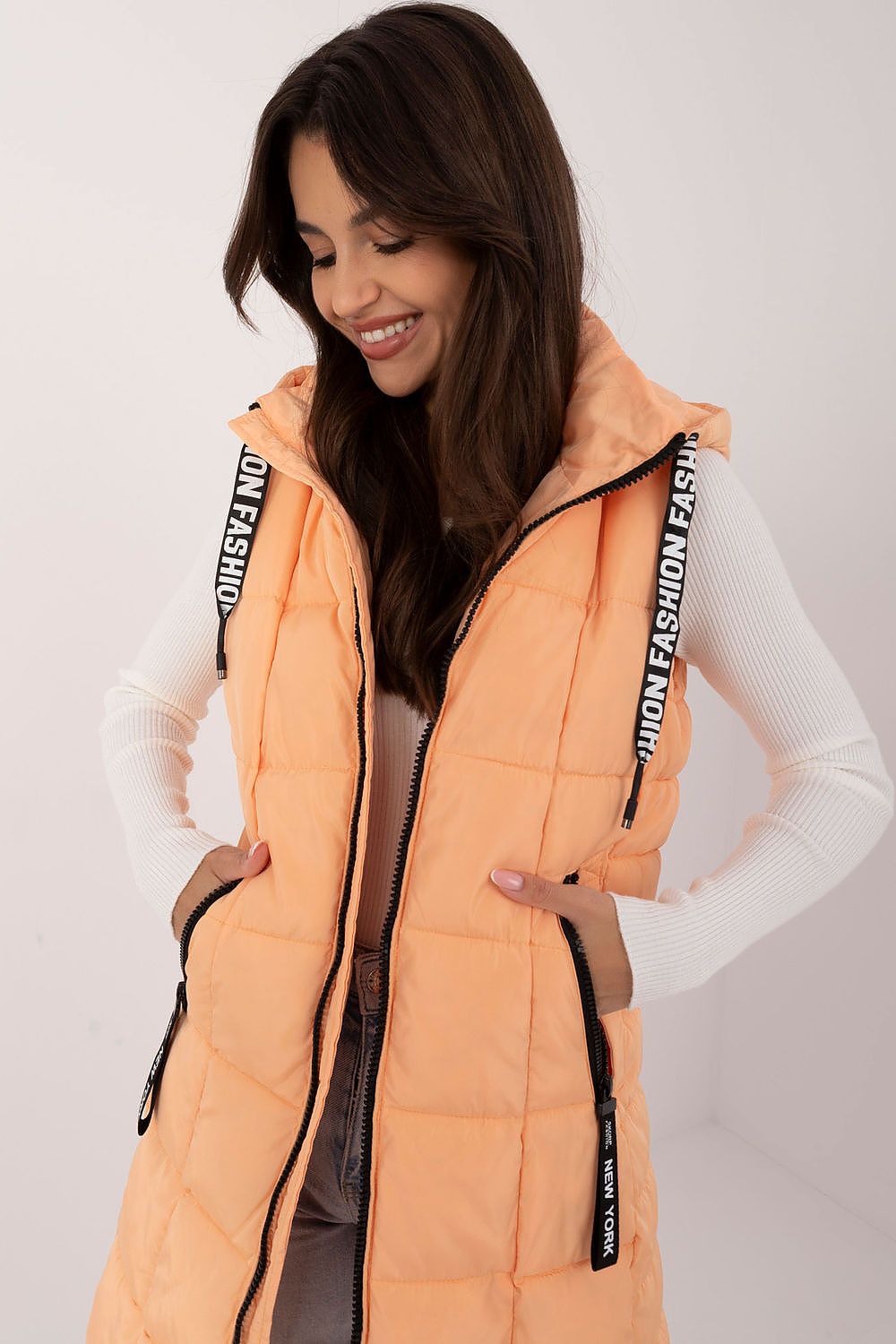 Stylish Quilted Zippered Vest Factory Price